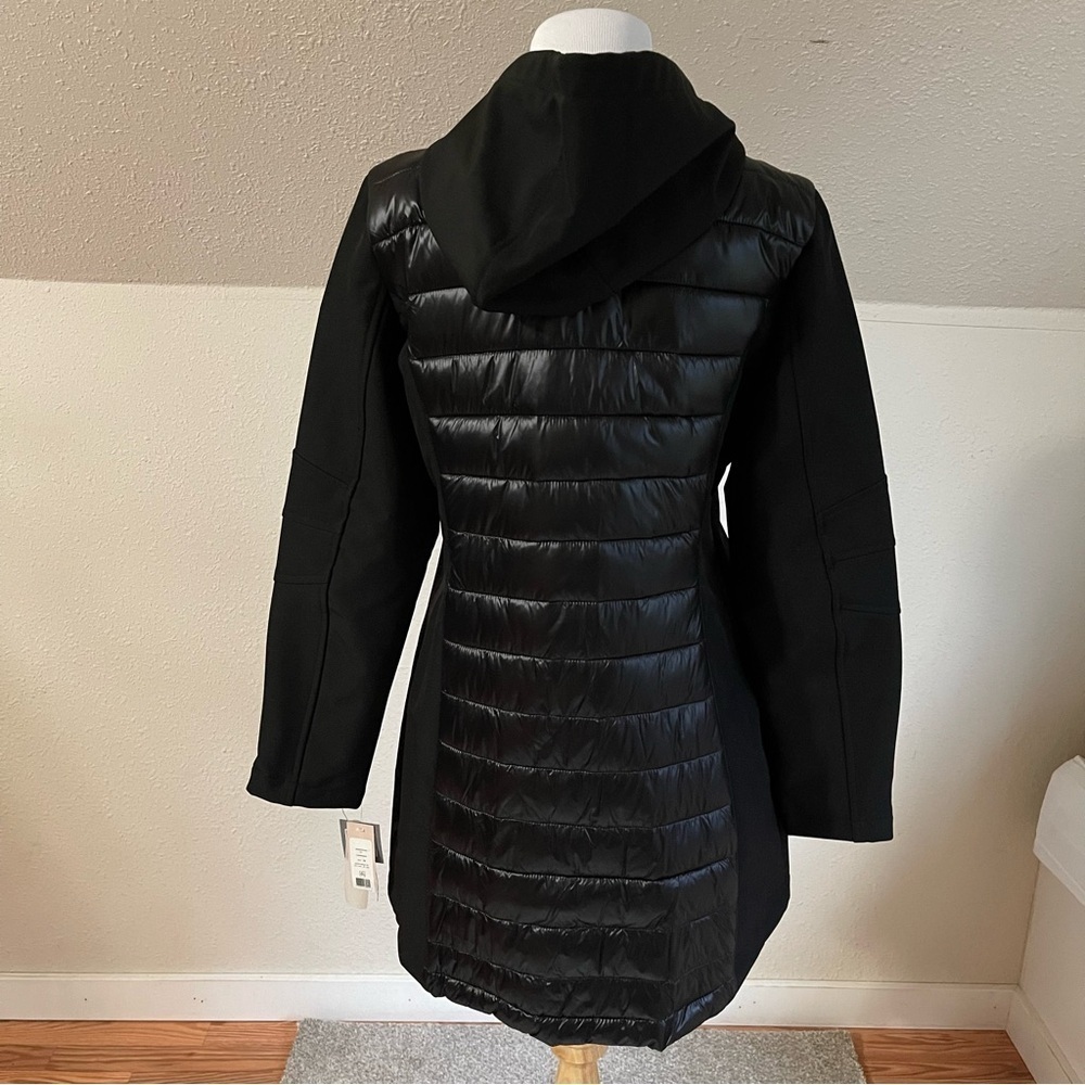 Missy Mixed Media Black Puffer Jacket by BCBCGeneration - Picture 9 of 12